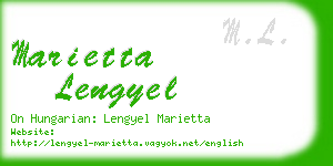 marietta lengyel business card